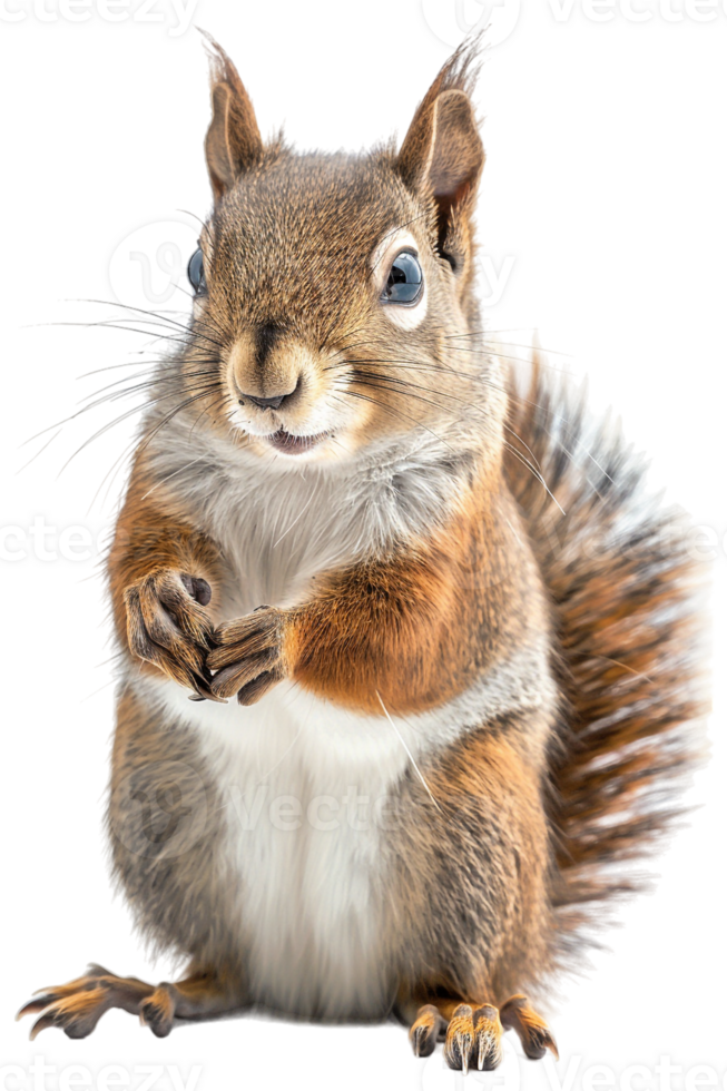 squirrel all alone on a transparent background png