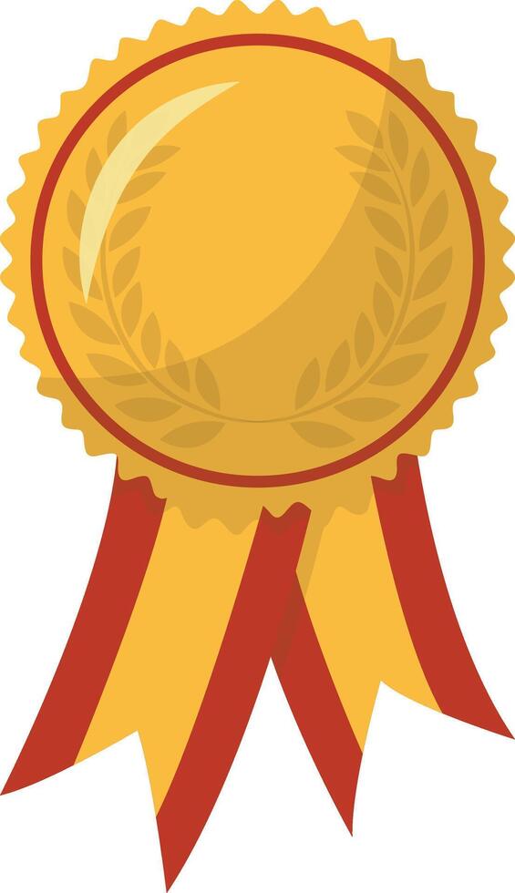 Gold Cup Award Icon. Illustration in Cartoon Concept. Isolated on White Background. vector