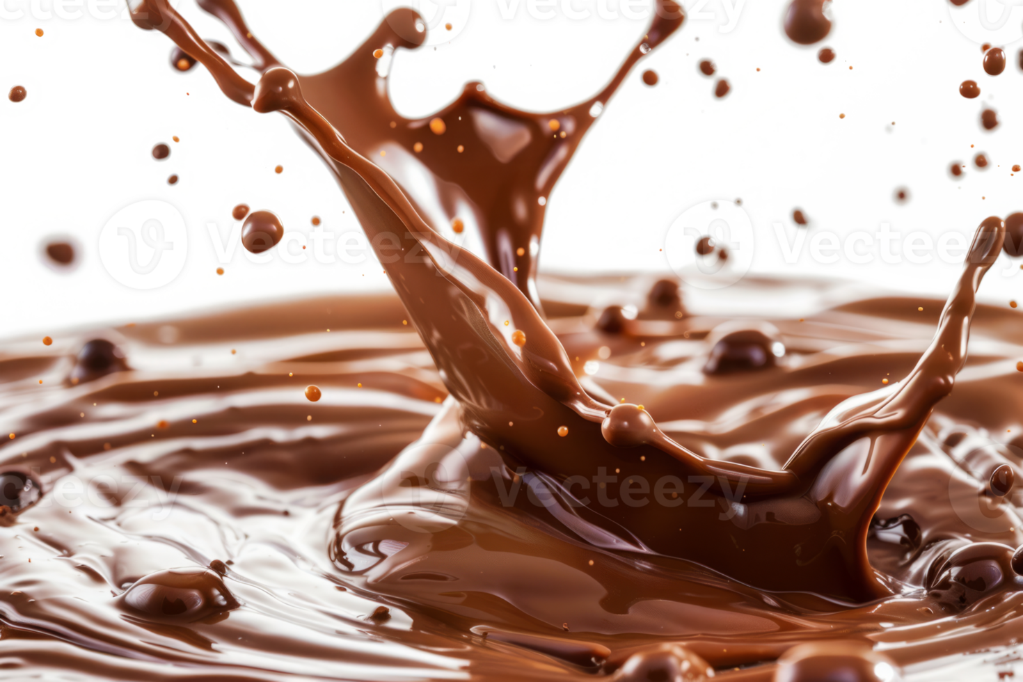 smält choklad stänk med droppar, stänga upp png