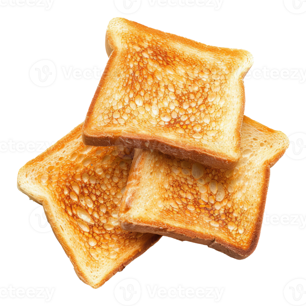 fette di d'oro tostato pane. classico prima colazione cibo png