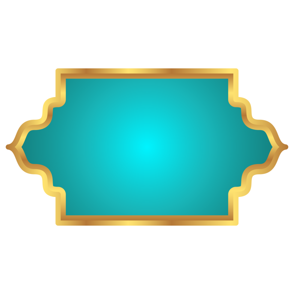 Set of decorative luxury golden arabic islamic banner title frame transparent background gold text box clipart png