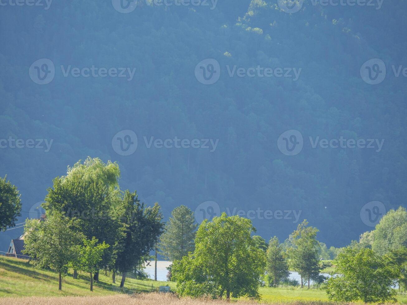 the danube river in austria photo