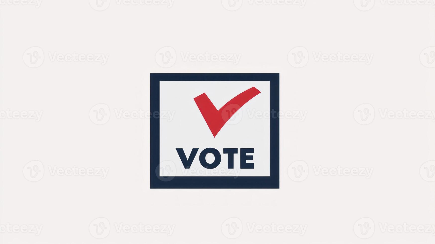 A voting symbol promoting citizen participation in democracy and elections photo