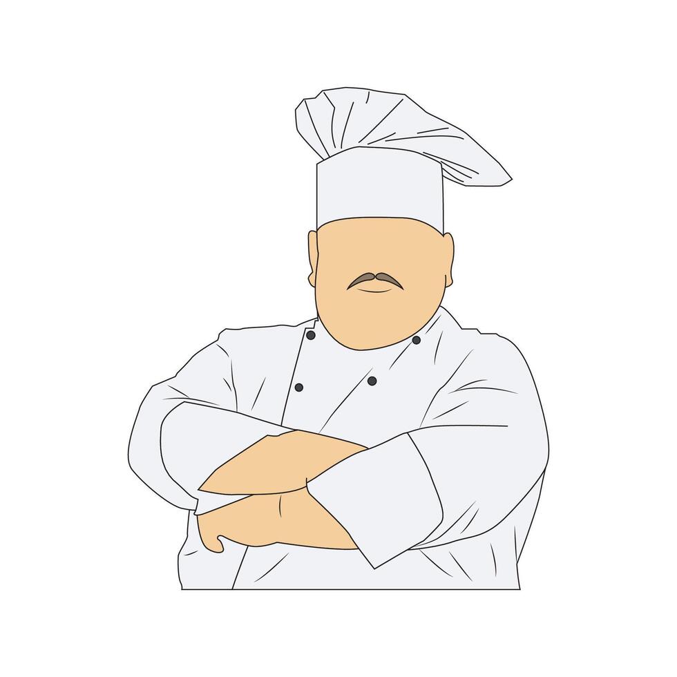 chef cartoon for labor day design or kitchen design vector