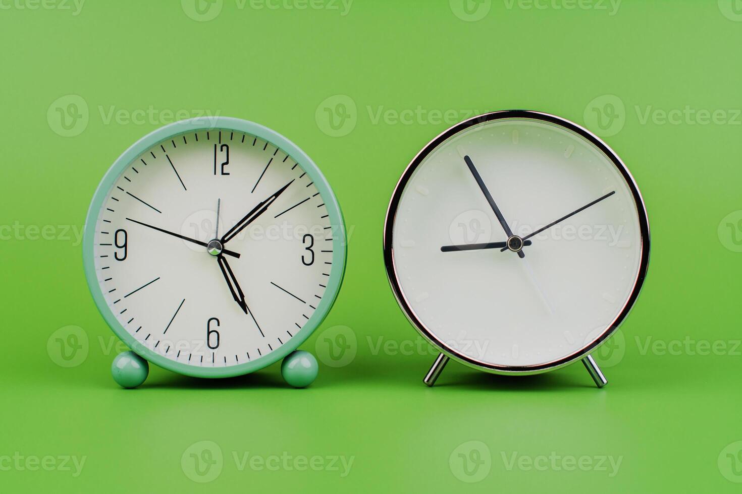Alarm clock. Studio photo, time concept and working with precious time. photo