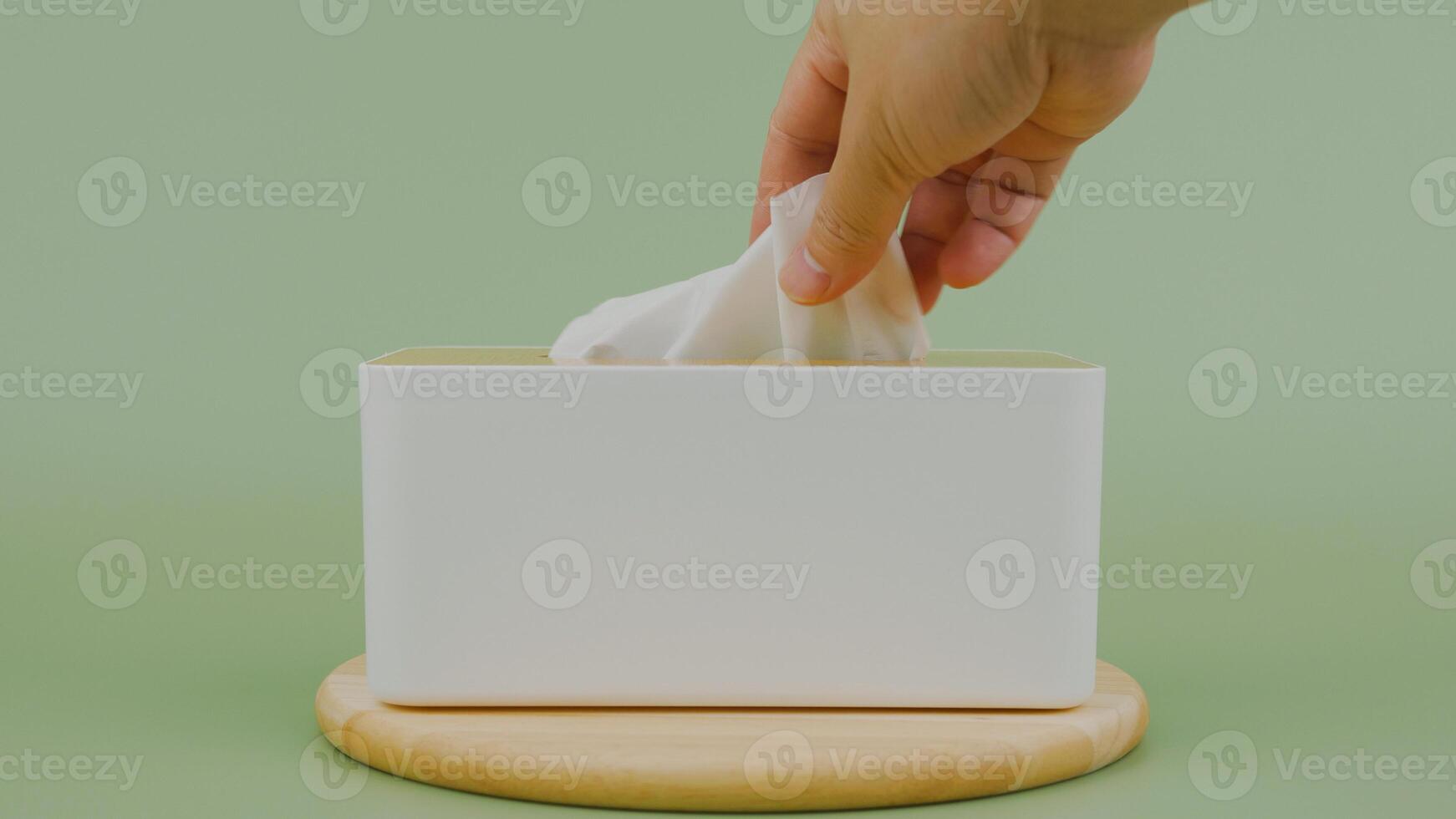 Tissue, cleaning paper in paper storage box Photos in the studio
