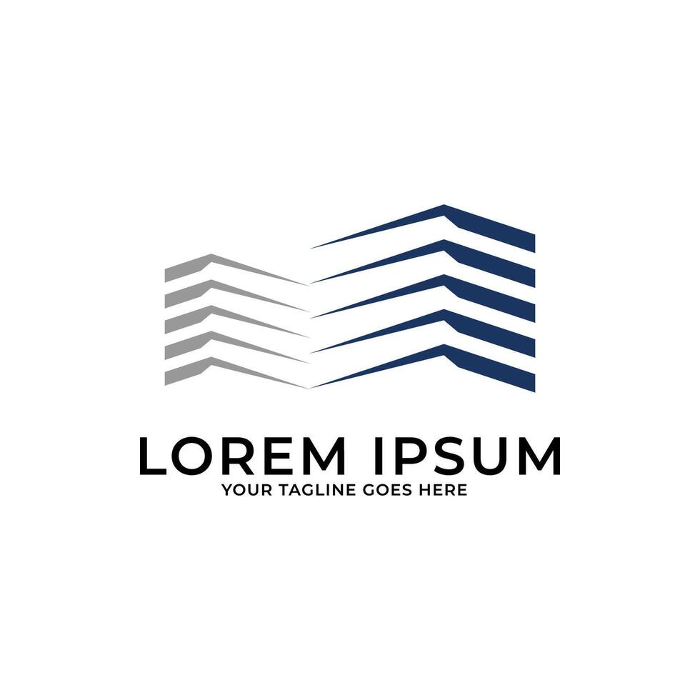 Building construction Logo Design Template. Architecture logo illustration concept vector