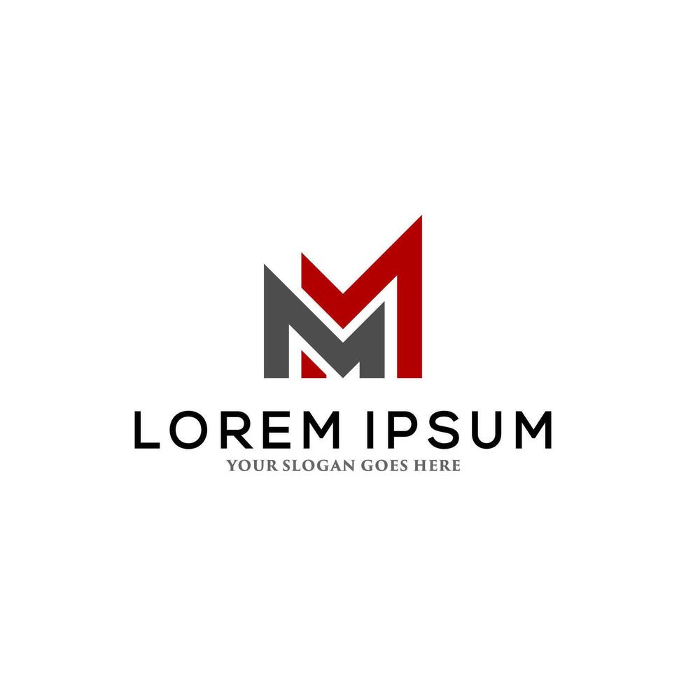 Letter M logo , icon design template elements vector