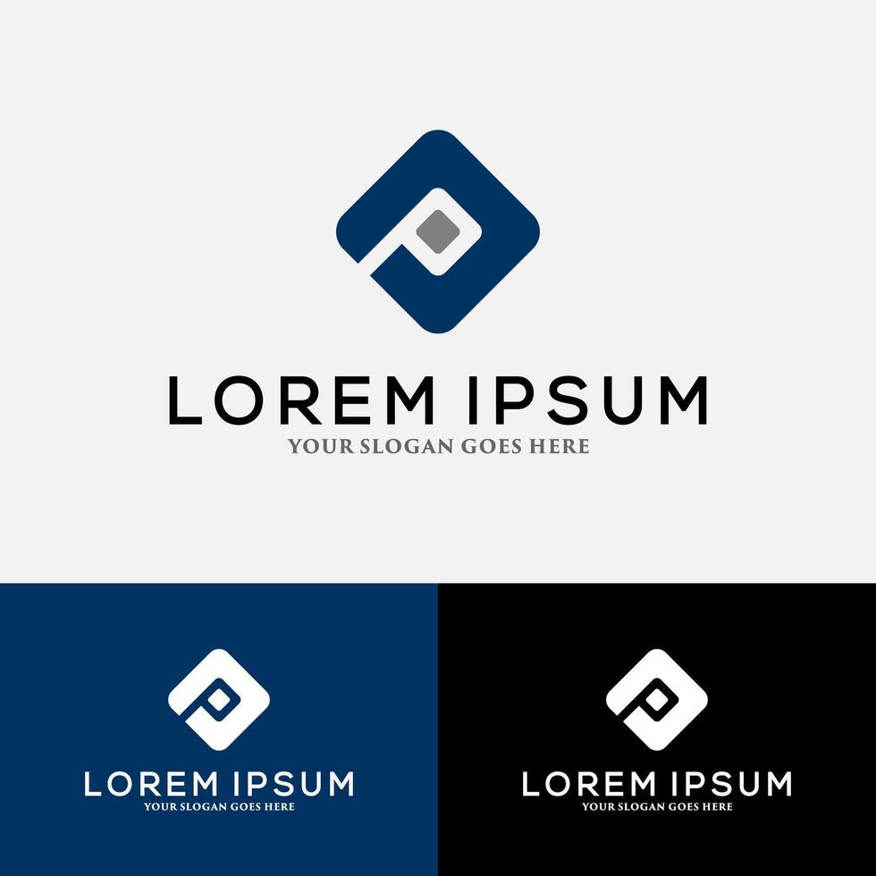 Letter P logo , icon design template elements vector