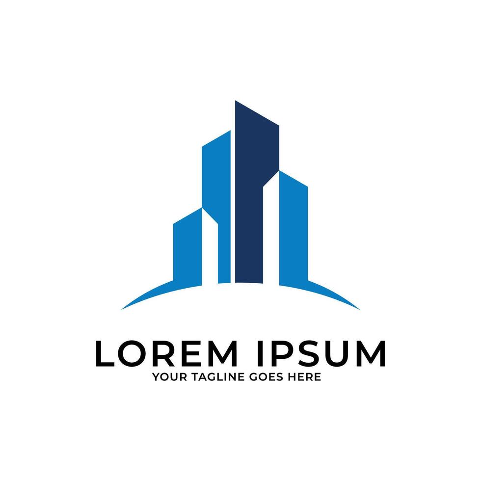 Building construction Logo Design Template. Architecture logo illustration concept vector