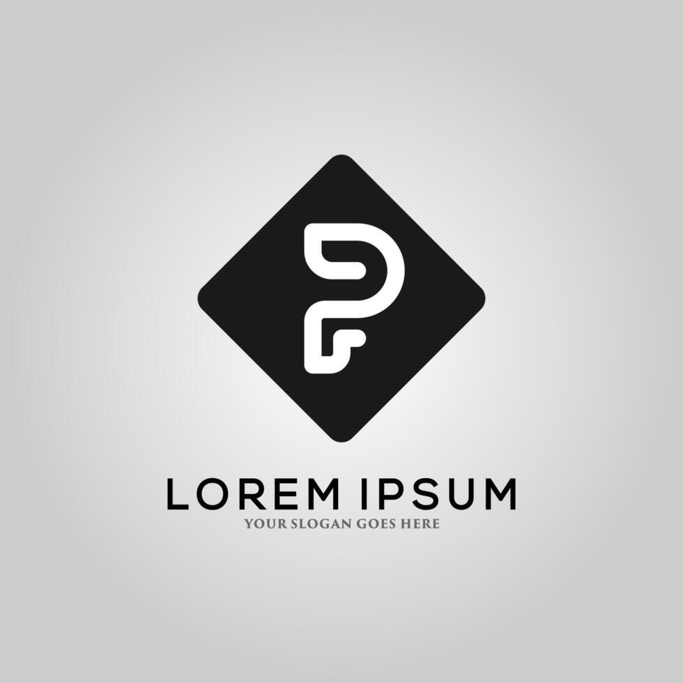 Letter P logo , icon design template elements vector