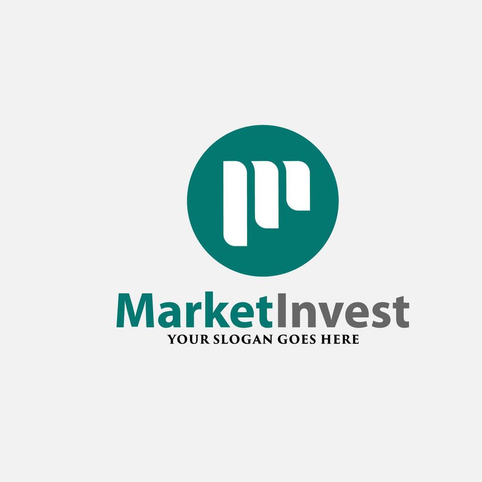 Basic RGBLetter M logo for Market Finance, icon design template elements vector