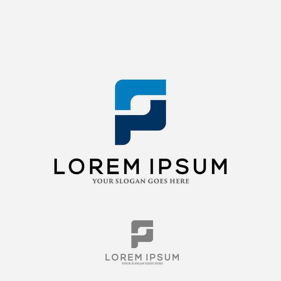 Letter P logo , icon design template elements vector