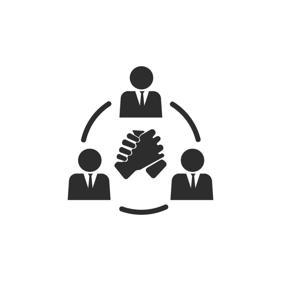 Collaboration Icon Teamwork vector