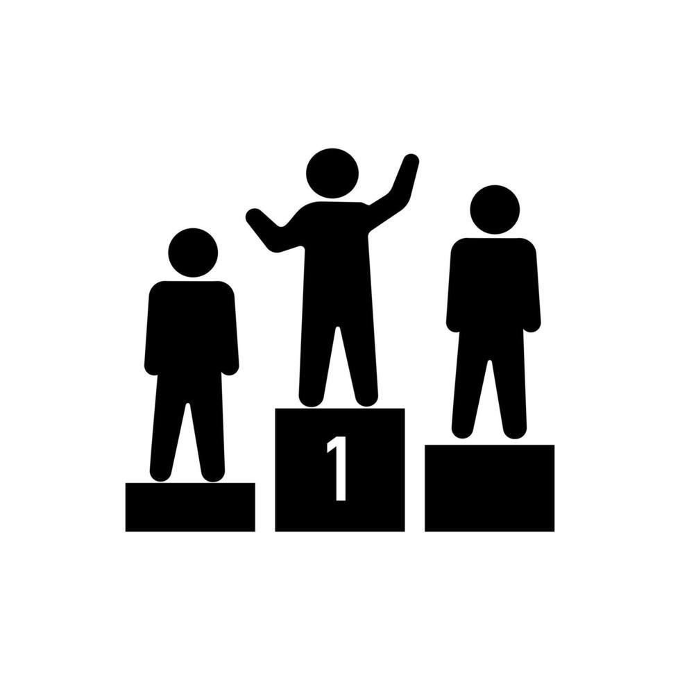 Victory icon. Ranking symbol vector