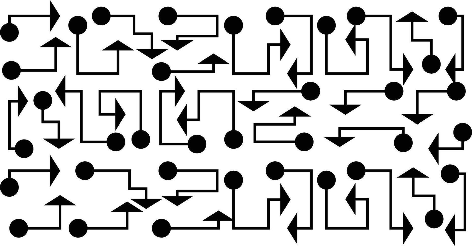 Abstract set of way direction arrow. Collection of way sign, Road navigation arrows, direction mark, crossroad symbol, arrow set illustration vector