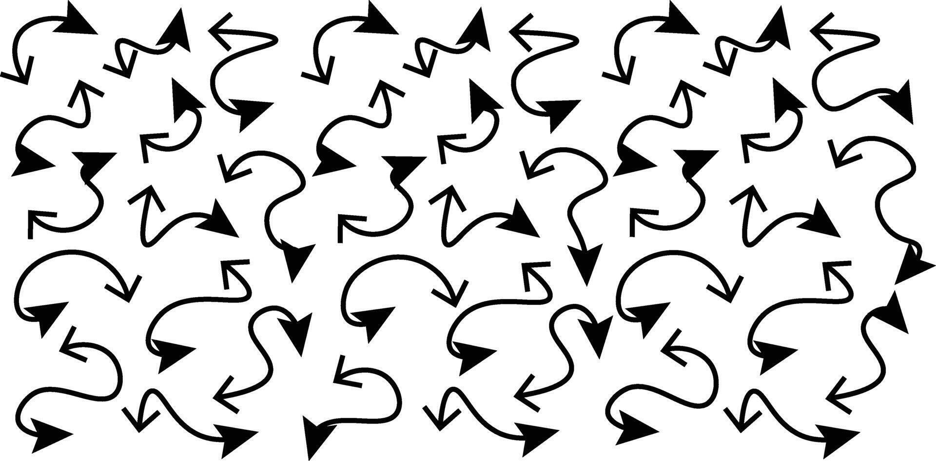 Abstract set of way direction arrow. Collection of way sign, Road navigation arrows, direction mark, crossroad symbol, arrow set illustration vector