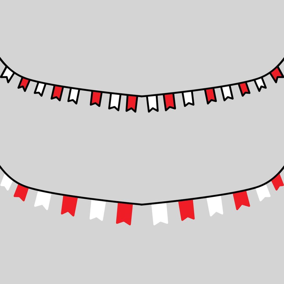 indonesian flag, indonesian flag august vector