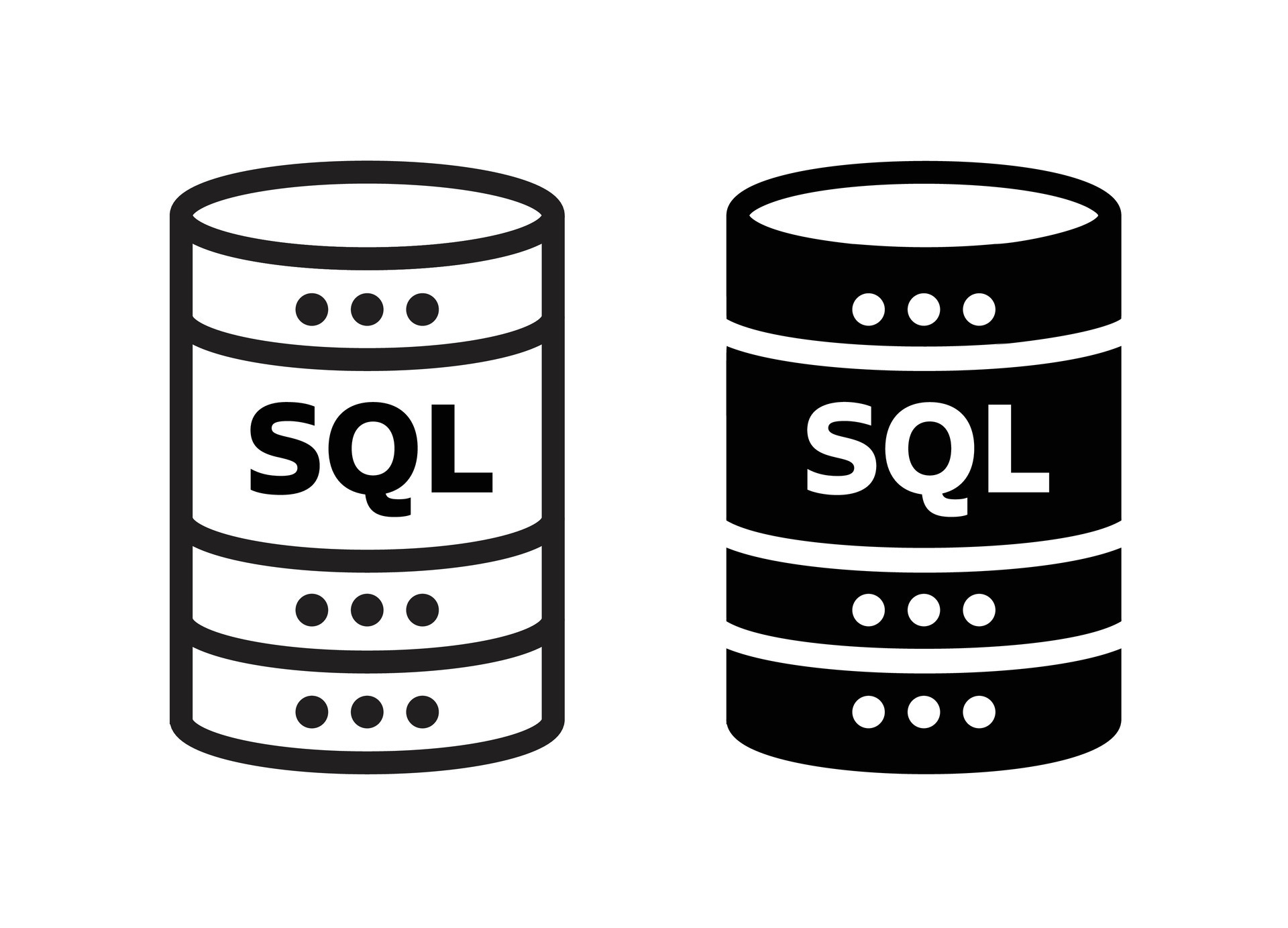 SQL server icon 48749338 Vector Art at Vecteezy