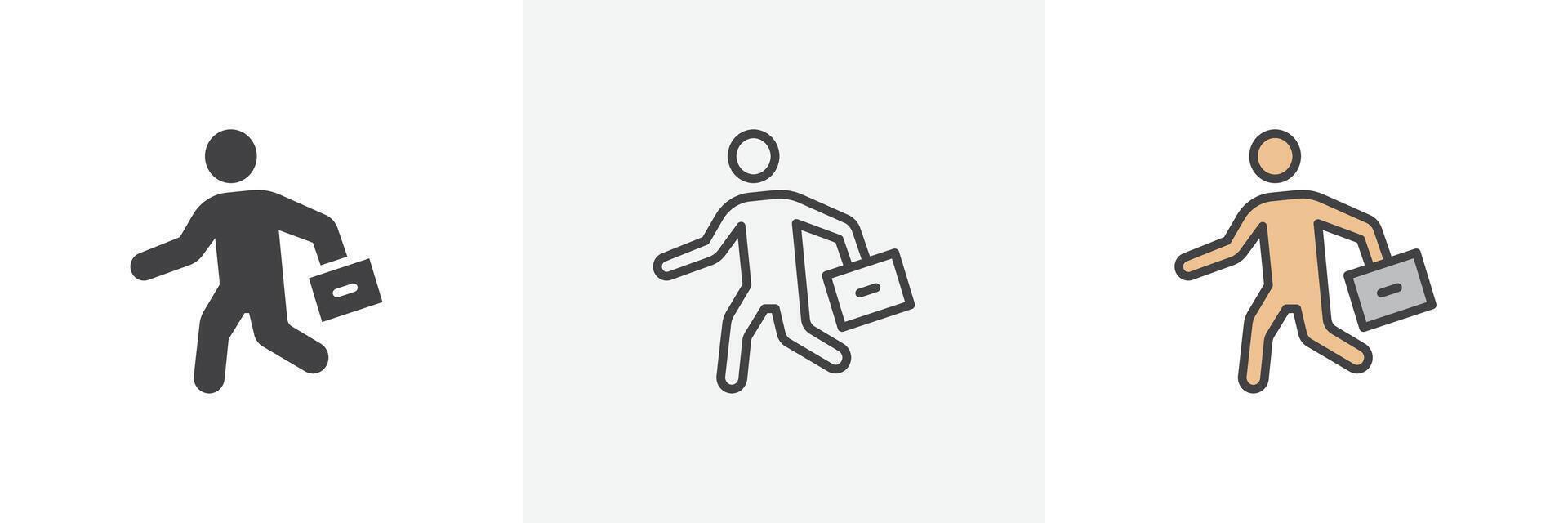 Going to work icon 48754100 Vector Art at Vecteezy