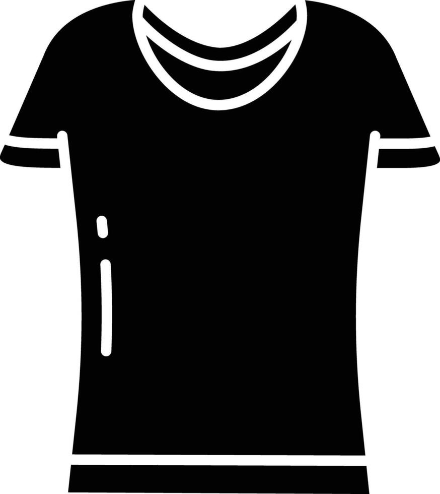 Choker top solid glyph illustration vector