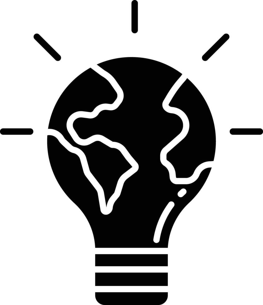 Energy solid glyph illustration vector