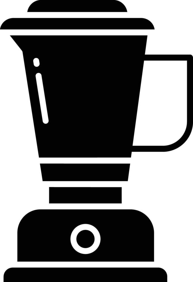 Blender solid glyph illustration vector
