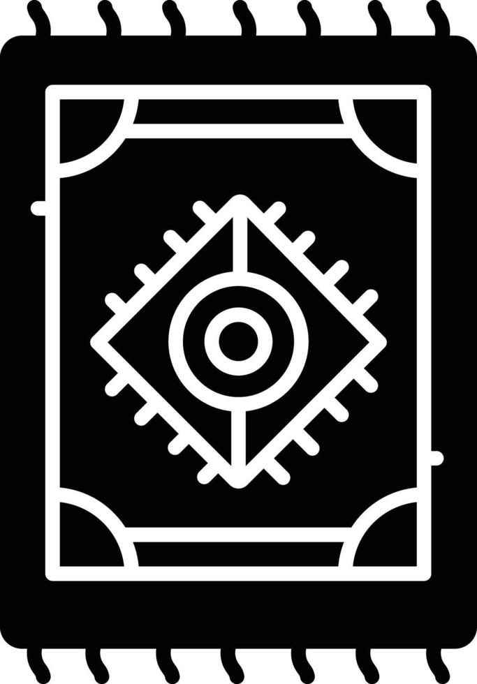Carpet solid glyph illustration vector