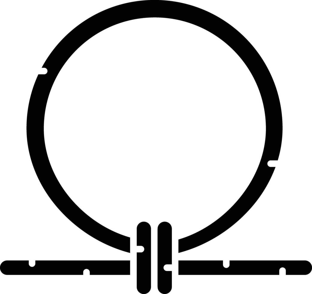 Shen Ring solid glyph illustration vector