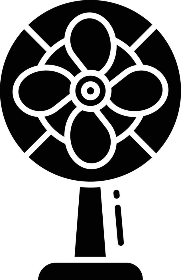 fan solid glyph illustration vector