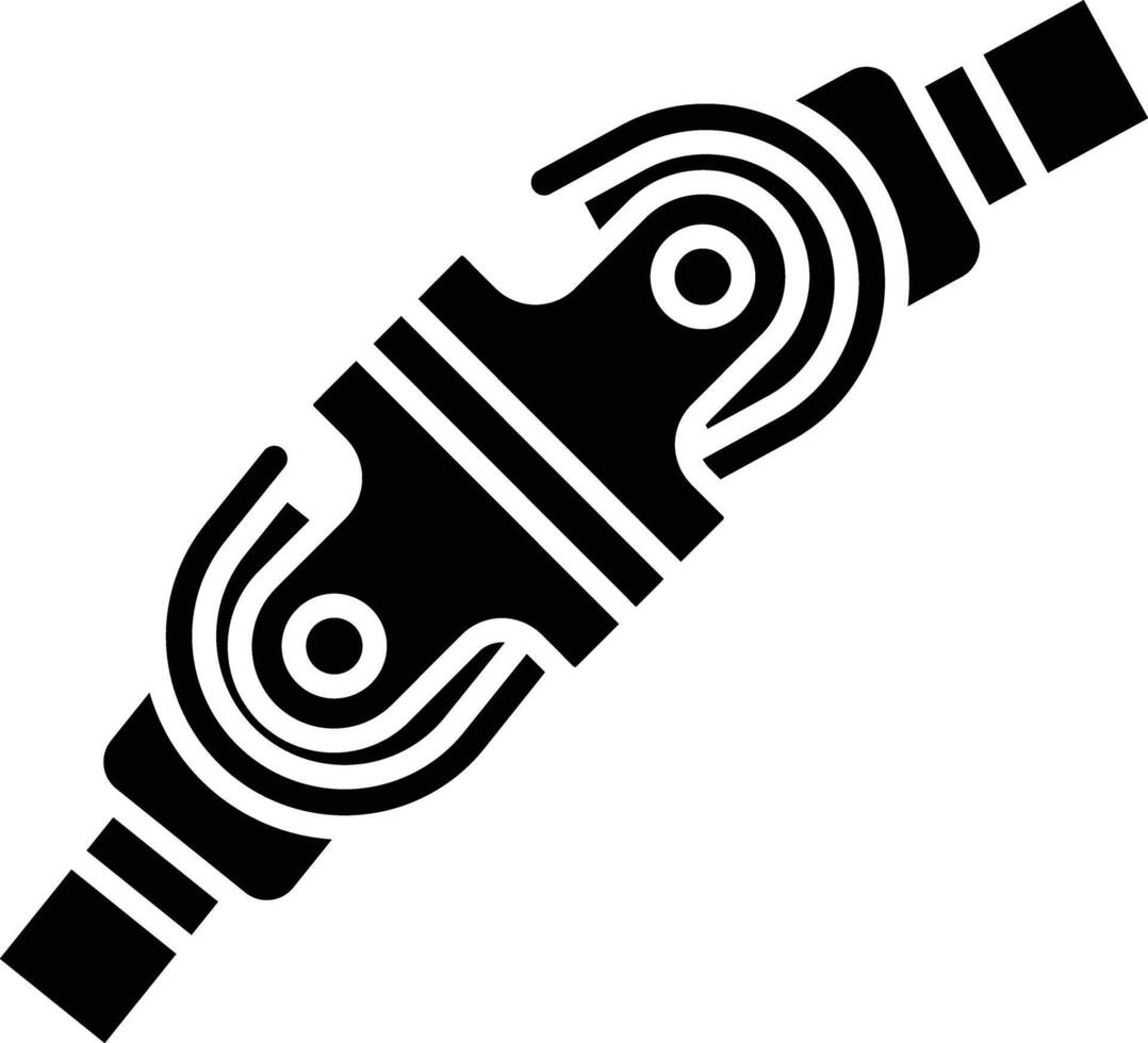 Shaft solid glyph illustration vector