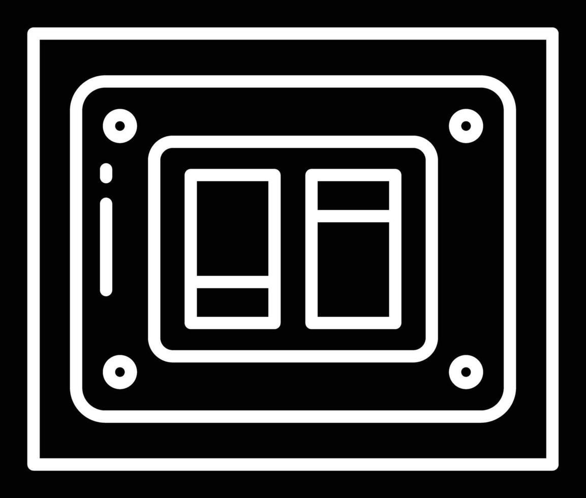 Switch solid glyph illustration vector