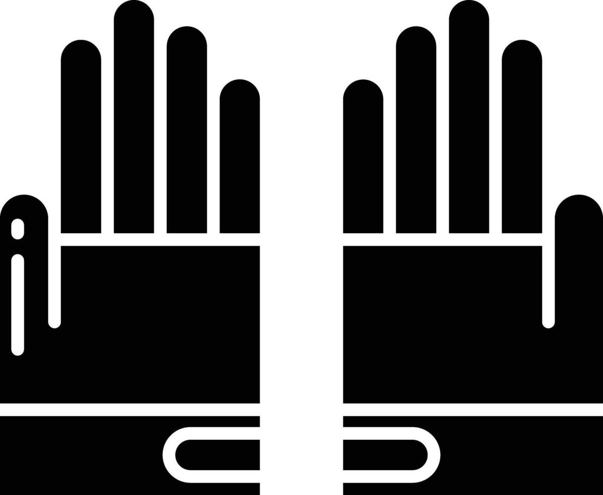 Glove solid glyph illustration vector