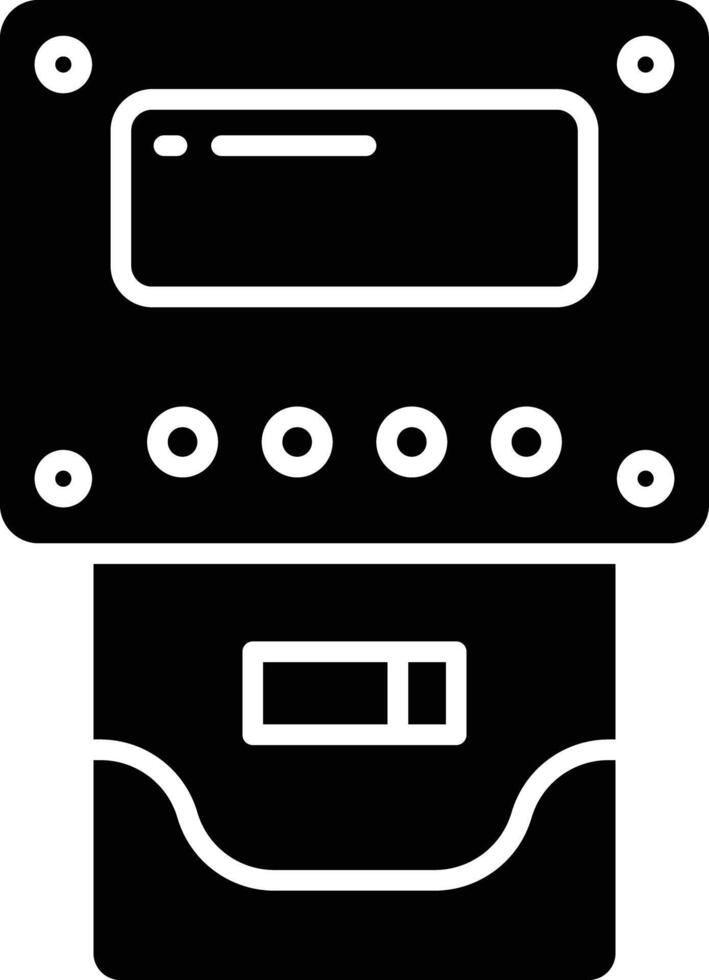Power Meter solid glyph illustration vector