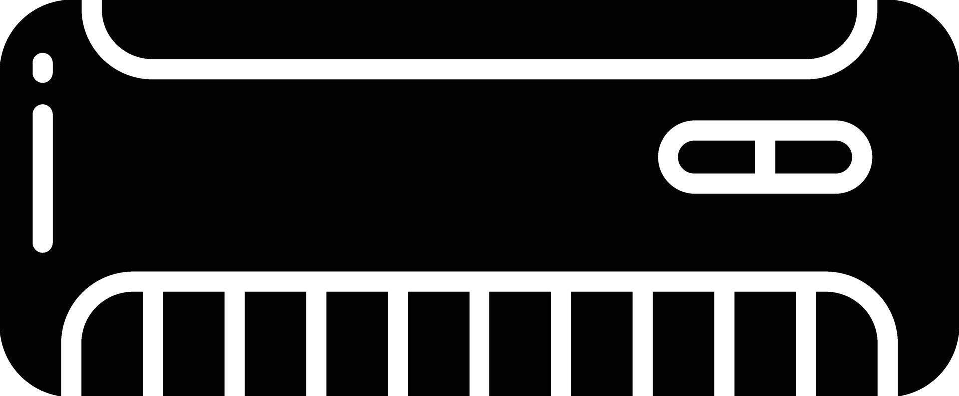 Air Conditioner solid glyph illustration vector