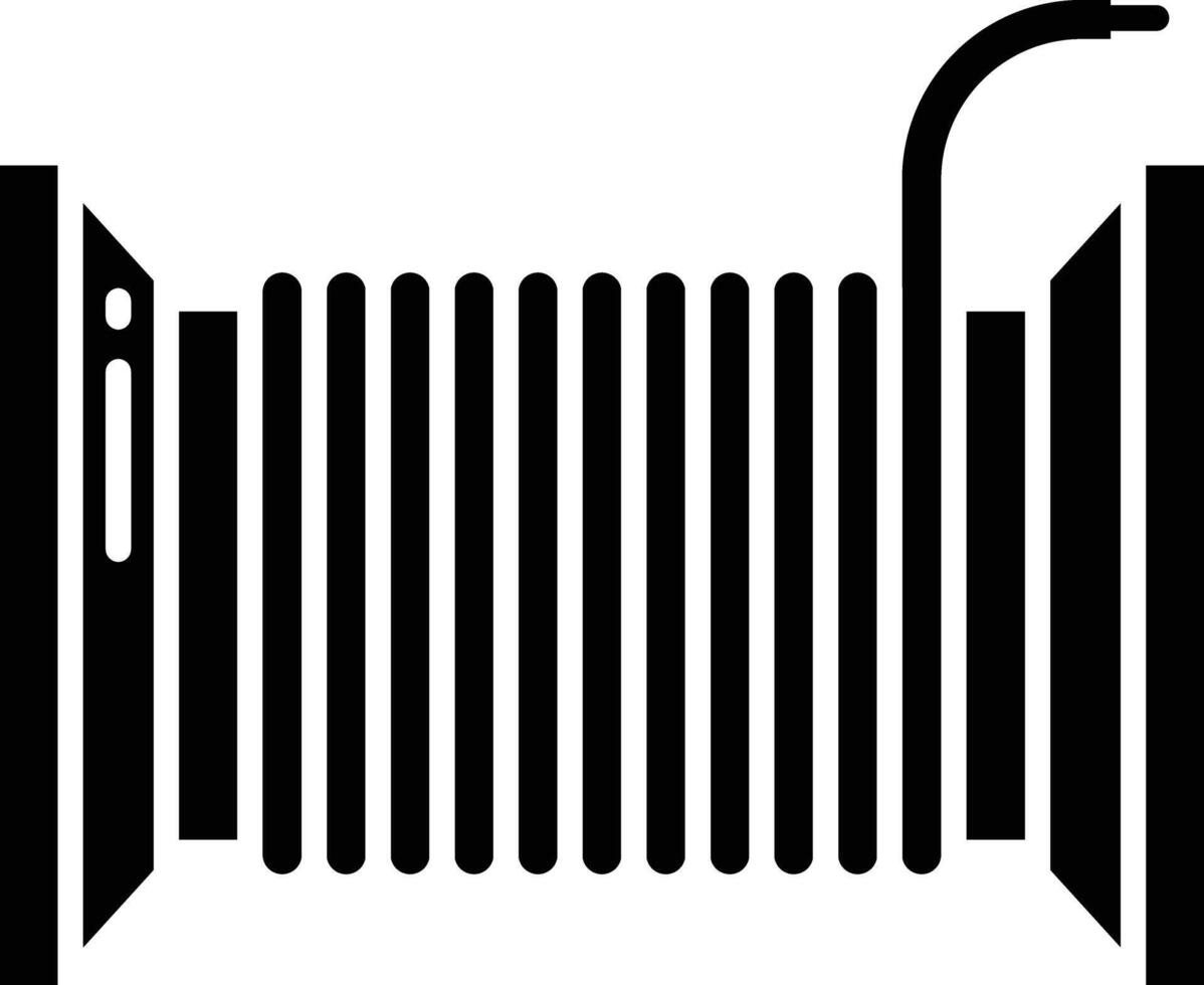 Wires solid glyph illustration vector