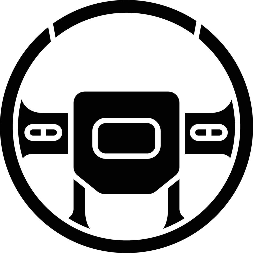 Projector solid glyph illustration vector