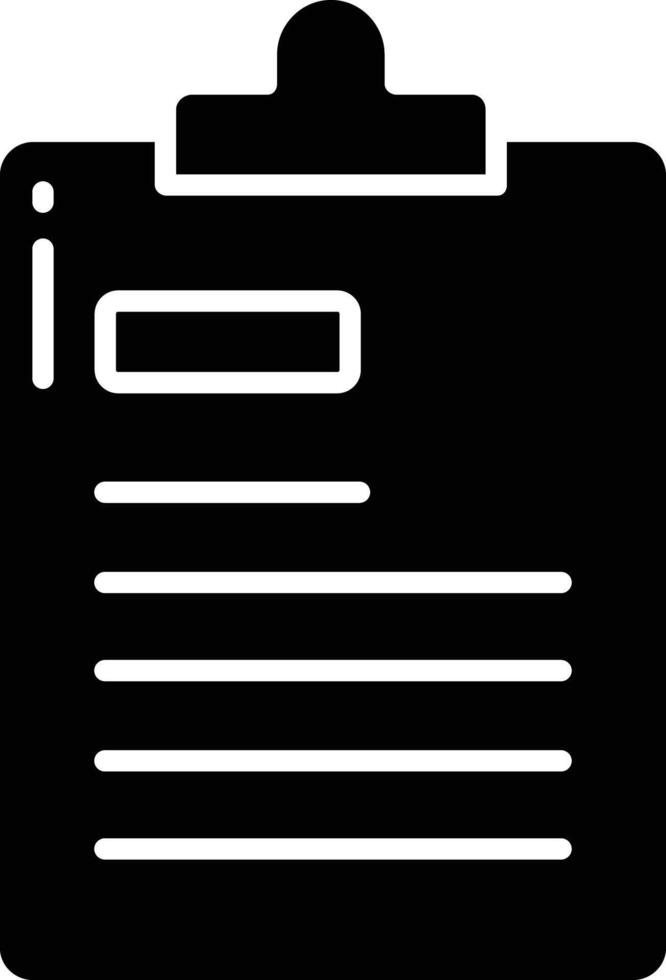 Note solid glyph illustration vector