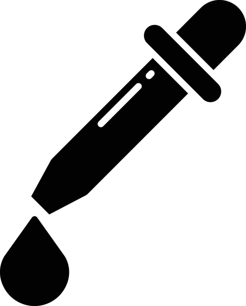 dropper solid glyph illustration vector