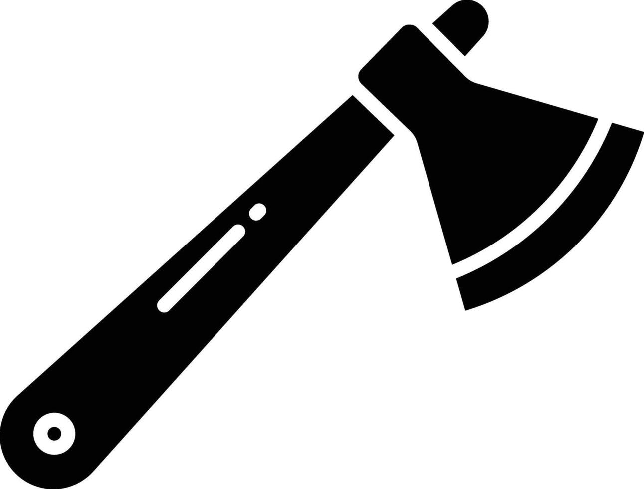 Axe solid glyph illustration vector