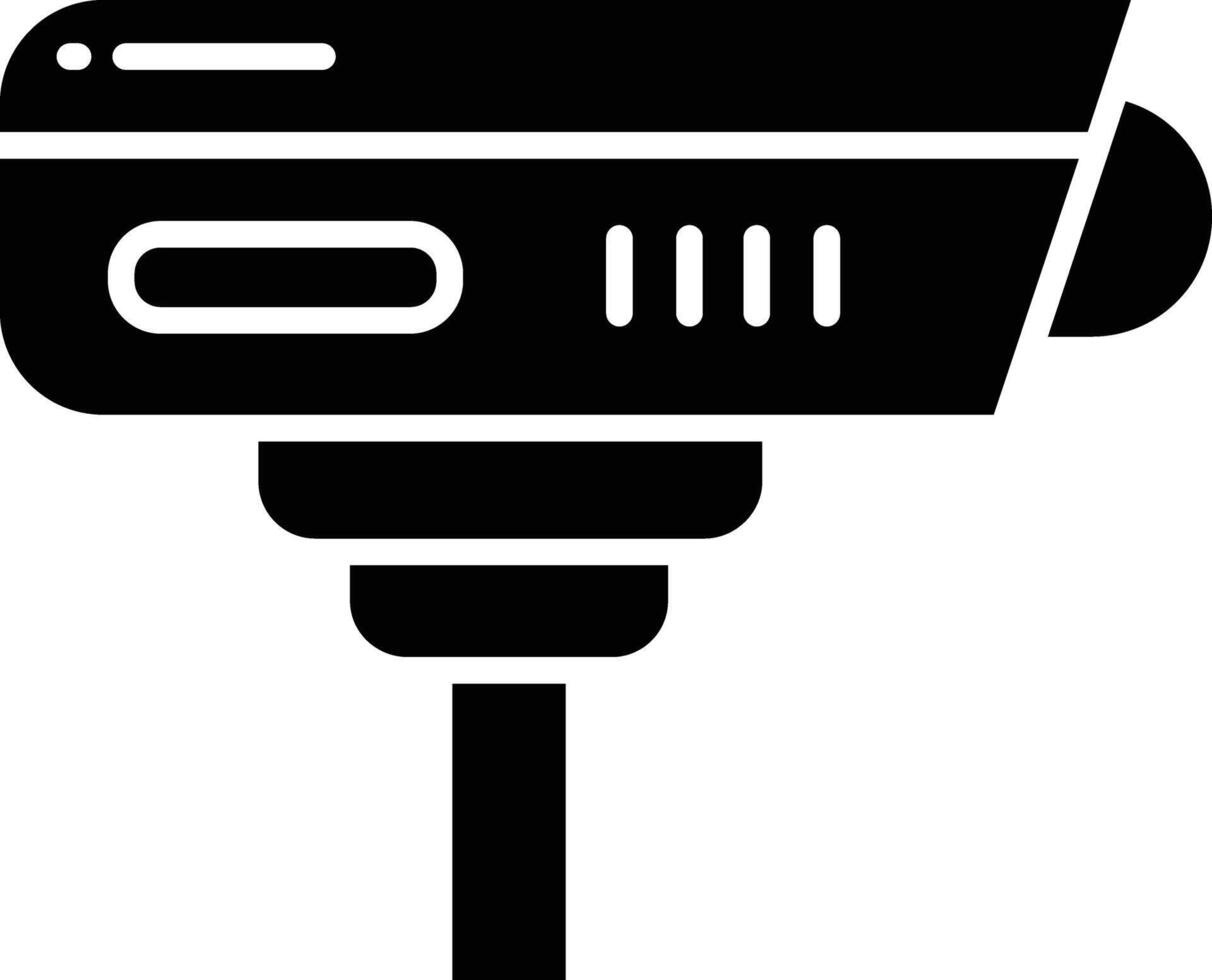 cctv solid glyph illustration vector