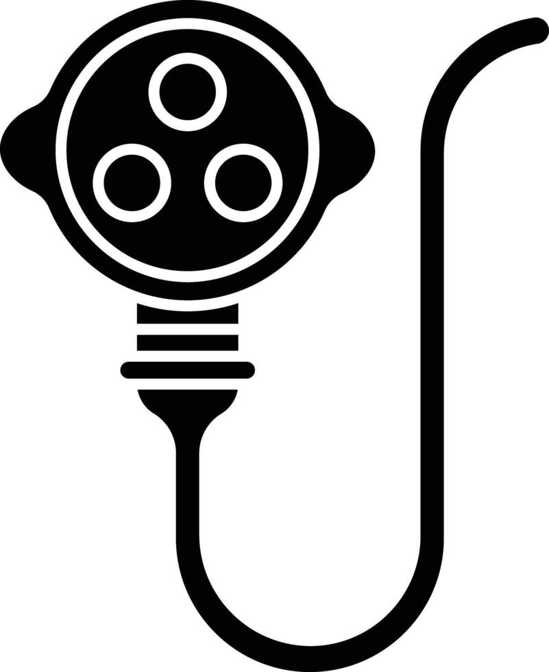 plug solid glyph illustration vector