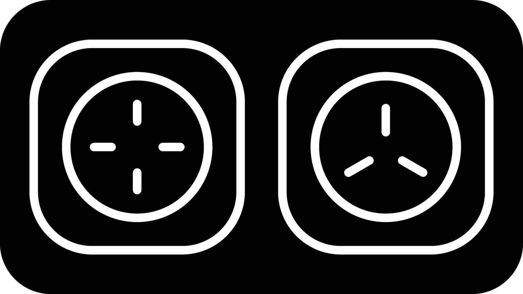 socket solid glyph illustration vector
