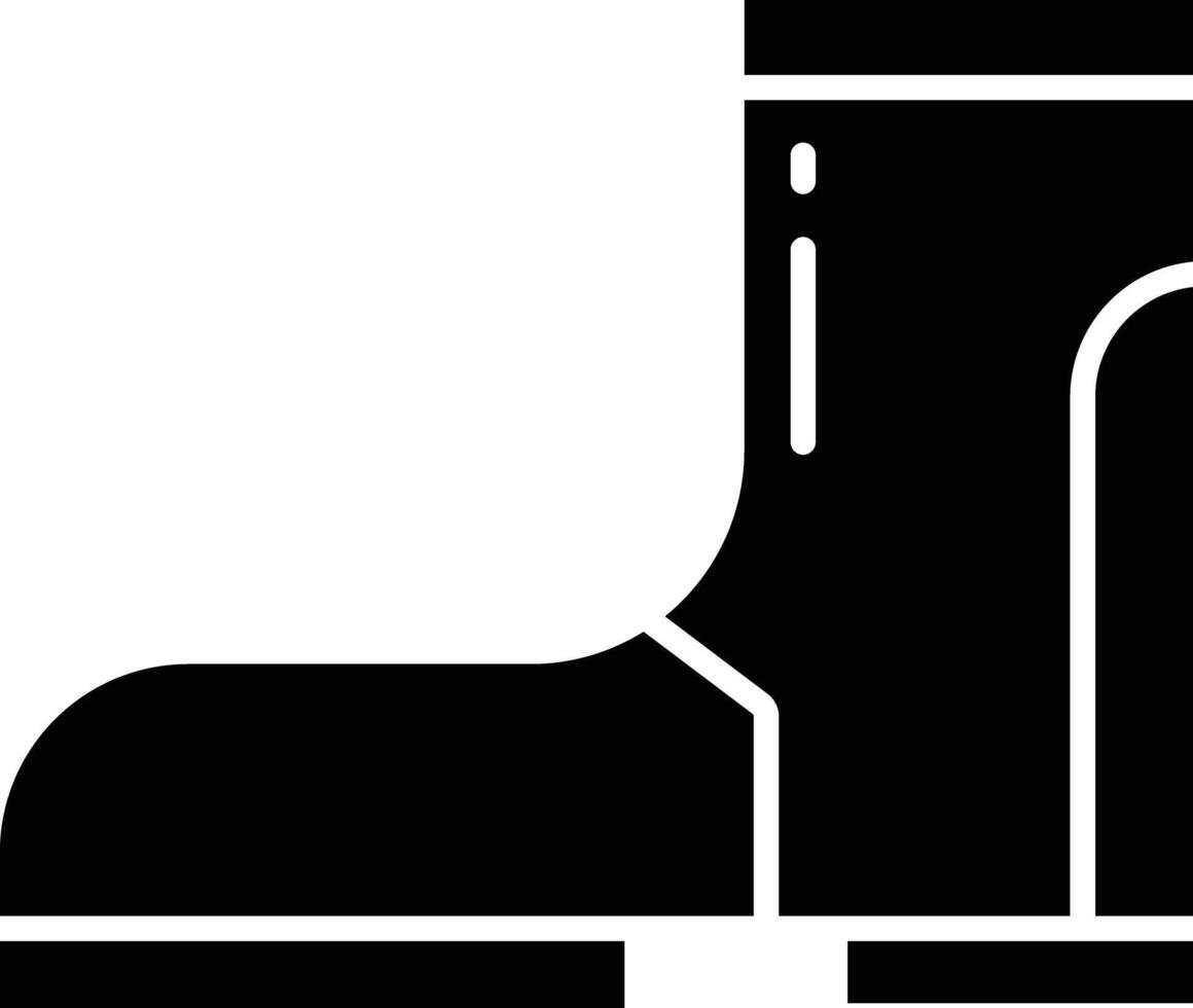 stud shoe solid glyph illustration vector