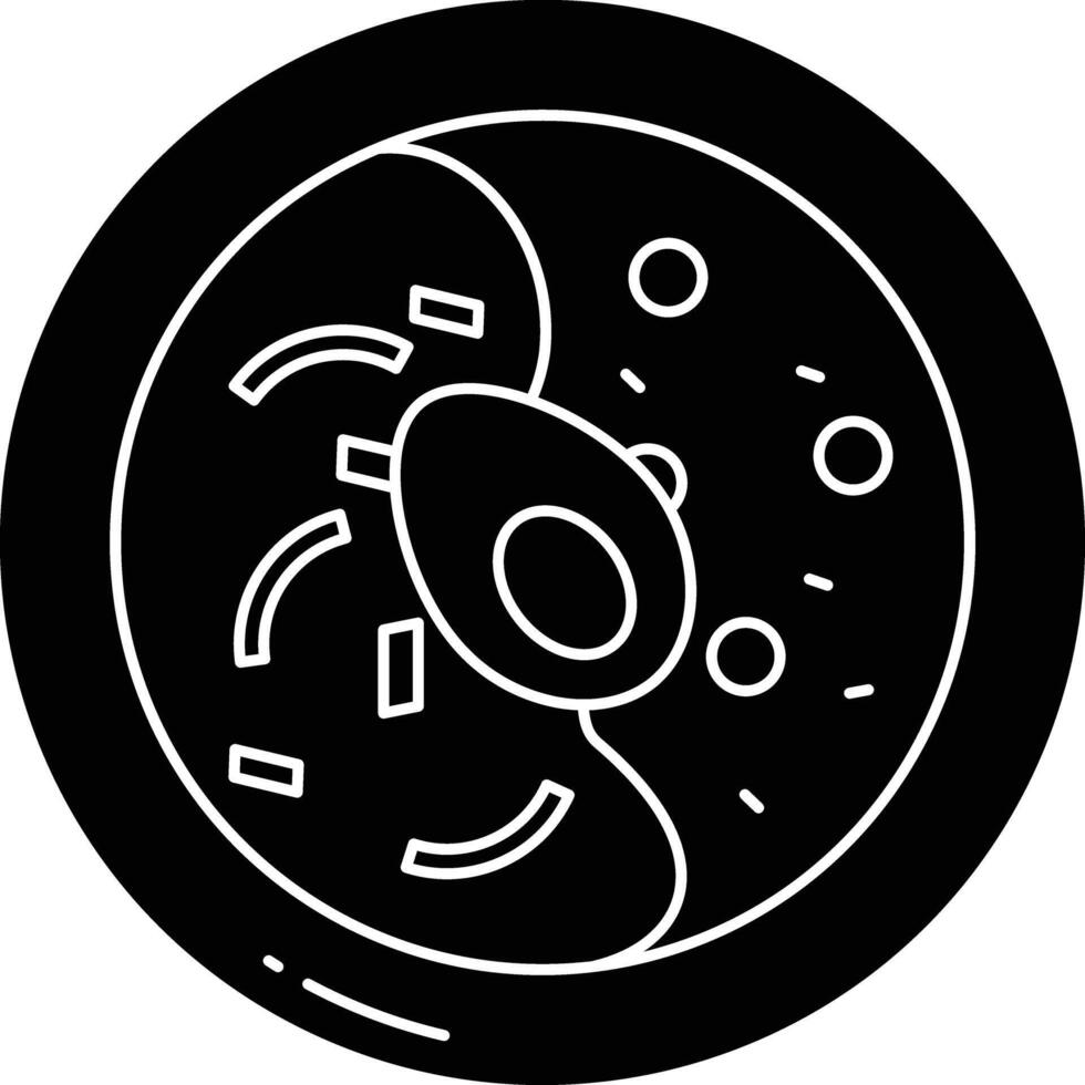 Rice curry solid glyph illustration vector