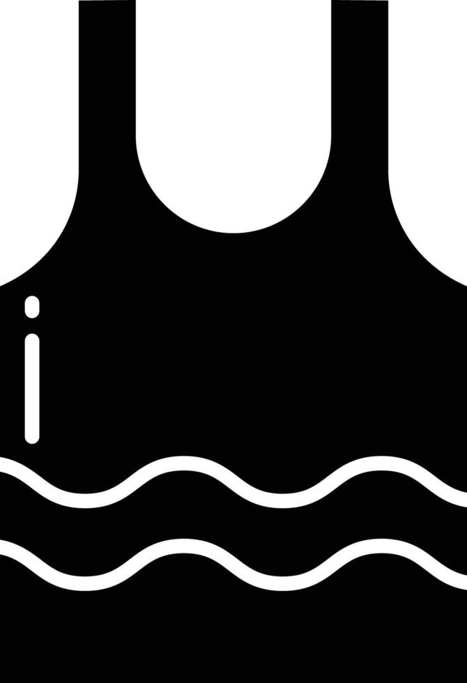 tank top solid glyph illustration vector