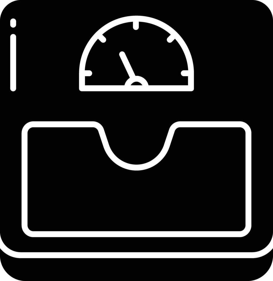Scales solid glyph illustration vector