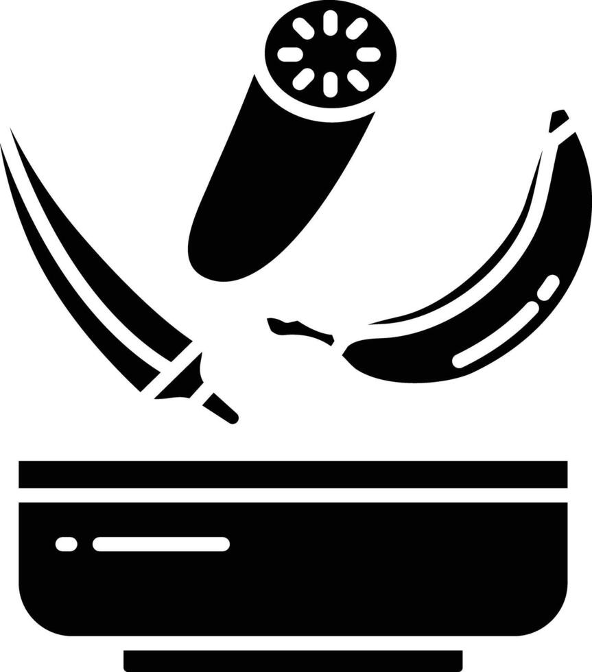cooking lid solid glyph illustration vector