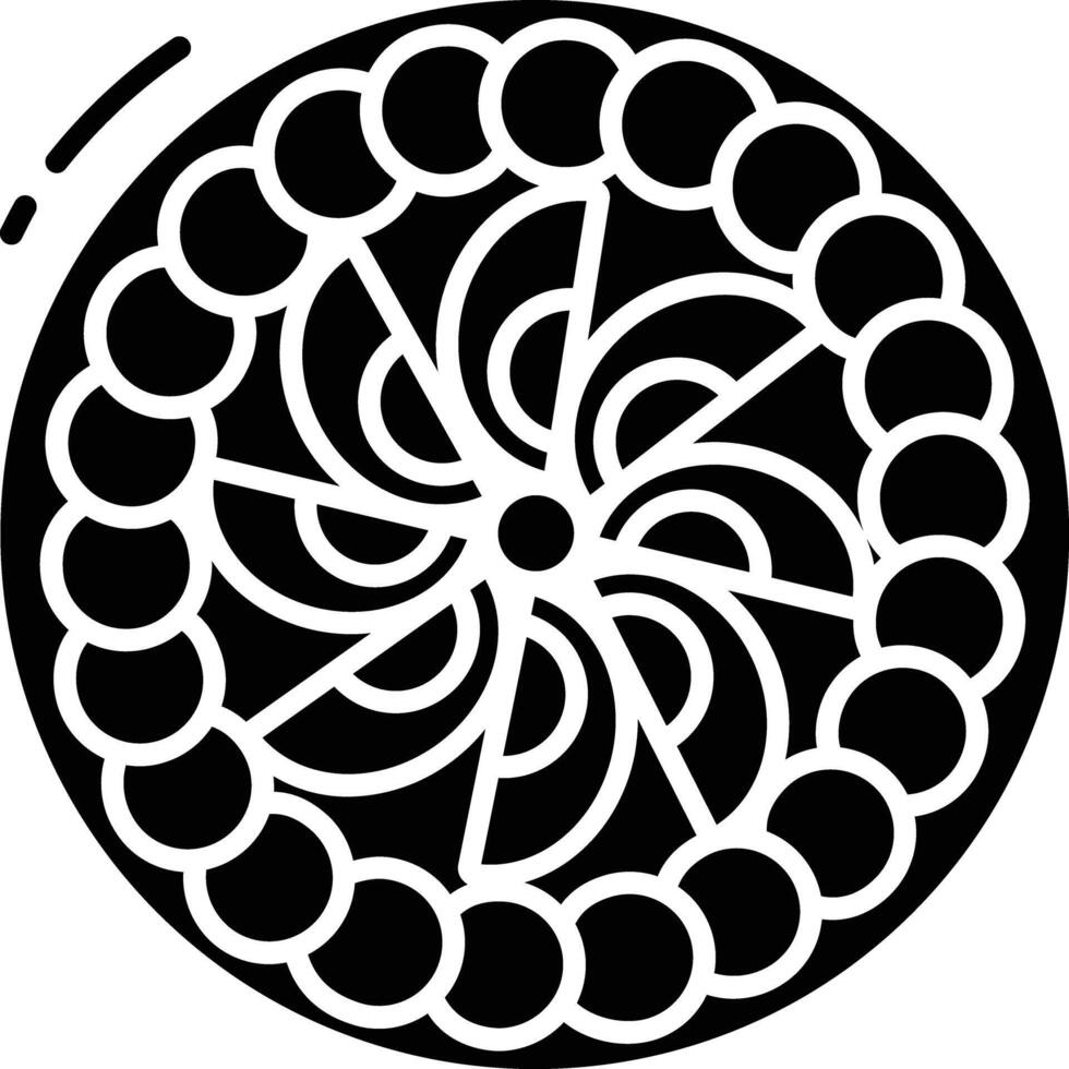 Ratatouille solid glyph illustration vector