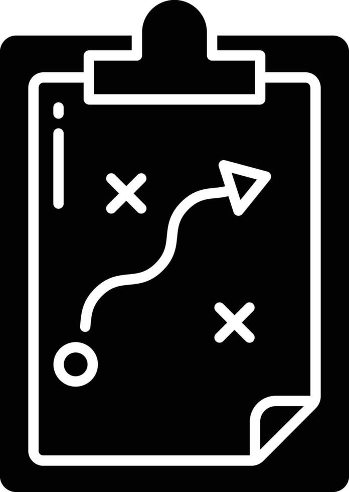 Strategy. solid glyph illustration vector